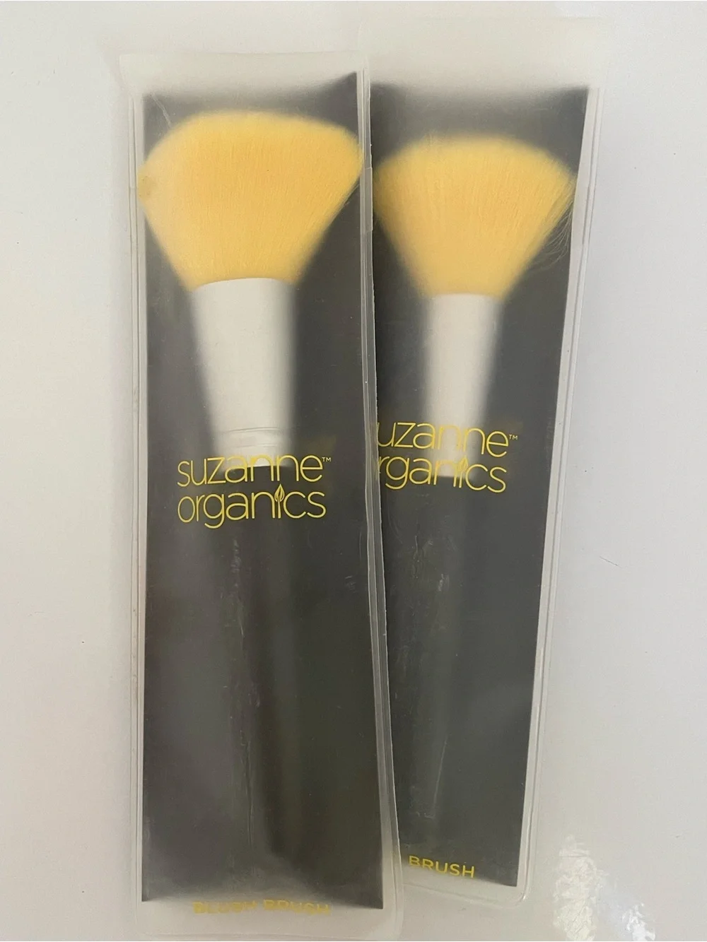 Suzanne Organics Yellow-Tipped Powder & Blush Brushes (Set of 2)